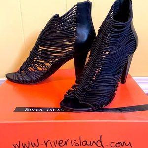 Black High Heel Evening Shoes